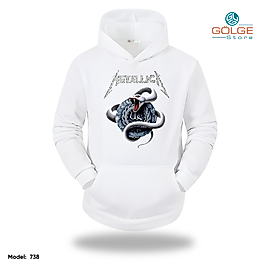 Metallica Model Slimfit Kapüşönlu Hoodie Erkek kadın Sweatshirt