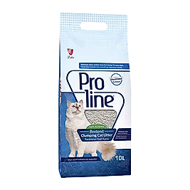 Proline Parfümsüz Bentonit Süper Topaklanan İnce Taneli Kedi Kumu (10 L)