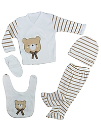 ÇİZGİLİ MR. BEAR 5 PARÇA HASTANE ÇIKIŞI