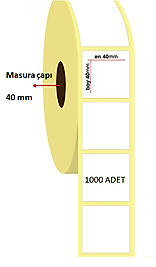 40X40 MM TERMAL ETİKET 1000 Lİ