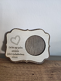 Ahşap Çay Bardağı Altlığı Kahverengi – Fincan ve Bardak Altlığı Dekoratif Sunumluk