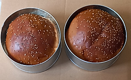Renuzu Hamburger Ekmeği Pişirme Kalıbı 2 Li 13cm Metal Galvaniz
