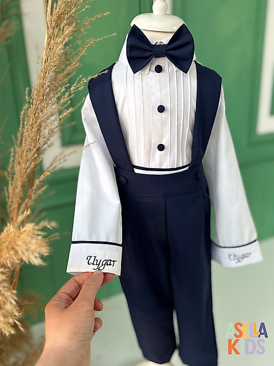 Erkek Çocuk Salopet Takım - Lajivert