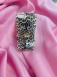 İphone 7-8-Se Uyumlu Leopar Yüzüklü Telefon Kılıfı