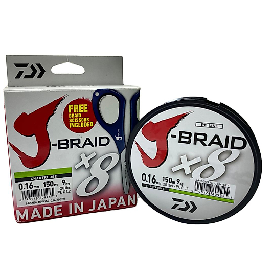 Daiwa j braid 8x 0,16mm Multicolor ip misina  (makas hediyeli)