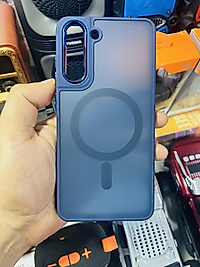 Samsung Galaxy S21 Fe Magsafe Mat Telefon Kılıfı Lacivert