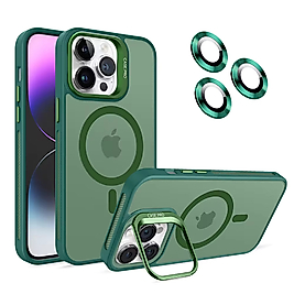 İPhone 13 Pro Kamera Korumalı Standlı Magsafe Telefon Kılıfı