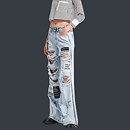 YIRTIK DETAYLI JEAN