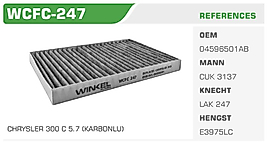 POLEN FİLTRESİ CHRYSLER 300 C 5.7 (KARBONLU)