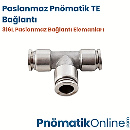 Paslanmaz Pnömatik TE Bağlantı 316L