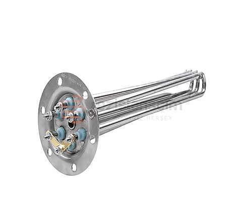 Fagor Bulaşık Makinesi Boyler Rezistans U:42cm Yuv.Sıv.Flanş BYM Kazan Rezistans 9KW