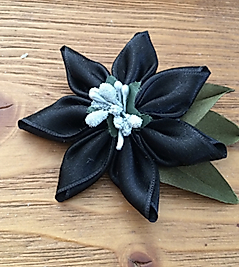 Black Ribbon Brooch