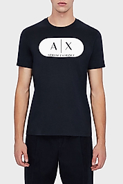 ARMANİ EXCHANGE  % 100 Pamuklu Regülar Bisiklet Yaka Erkek T Shirt
