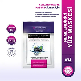 Biobellinda Nemlendirici Yüz Maskesi 8 'Li | Besleyici & Canlandırıcı