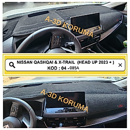 Nissan X-Trail 2023+ Head Up Displaysiz Konsol Torpido A3D Koruma Koruyucu Kılıf