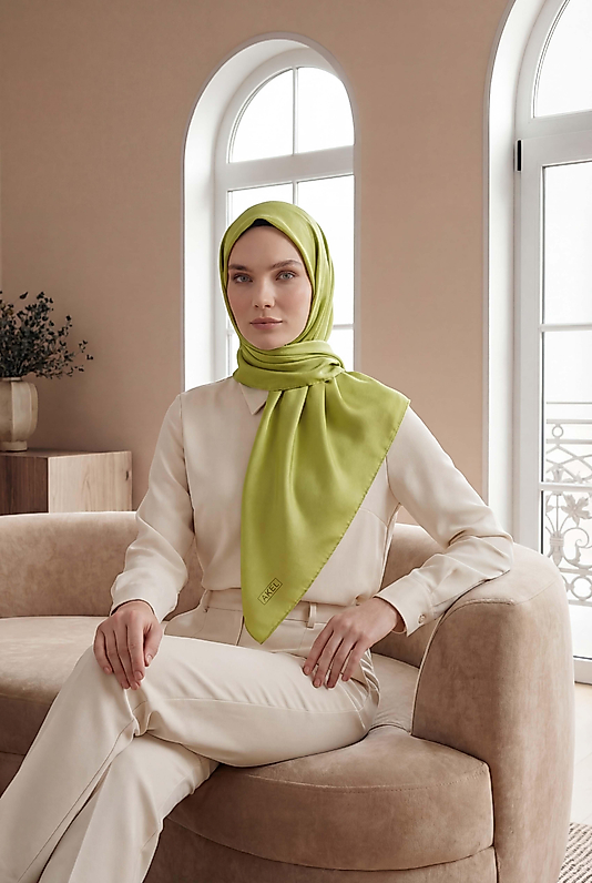 Düz Kristal Kumaş Eşarp - Kaymaz, Şık, Tok Duran | Günlük & Abiye Uyumlu