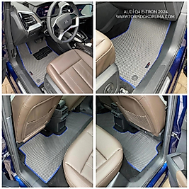 Audi Q4 E-Tron 2024+ Akıllı Premium Eva Oto Paspas (Aksesuarlar Fiyata Dahil Değildir)