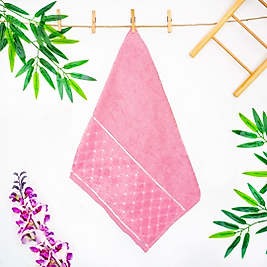 EL-Yüz-Havlusu-Yoncagül Motif Jakarlı-Pembe-enex life