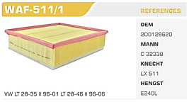 HAVA FİLTRESİ VW LT 28-35 II 96-01 LT 28-46 II 96-06