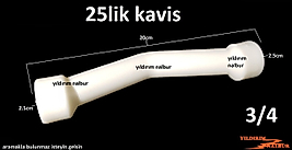 3 ADET 25MM PPRC PLASTİK KAVİS 3/4 PLASTİK ÜÇ ÇEYREK BORU