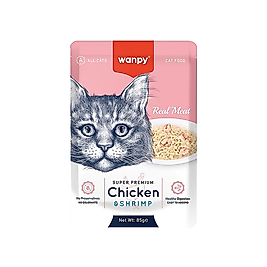 Wanpy Tavuk Etli ve Karidesli Kedi Ödül Maması (85 g)