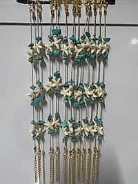 Deniz Kabuğu Turkuaz Taşlı Bileklik