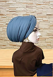 Mavi dolgulu bone