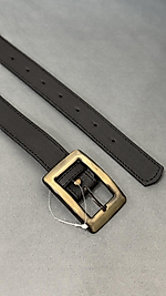 Siyah Eskitme Tokalı Kemer