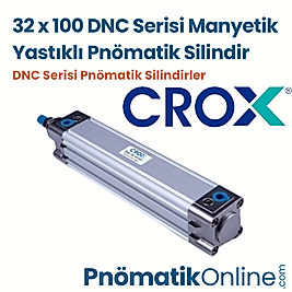 Crox DNC 32x100 Manyetik Yastıklı Pnömatik Silindir