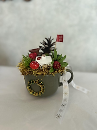 Yılbaşı temalı kupa