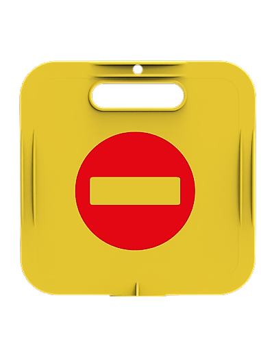 DUBALI UYARI LEVHASI BAŞLIK 26x26 CM "GİRİLMEZ" ( KDV DAHİL )