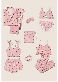 11 li Pembe Pijama Seti