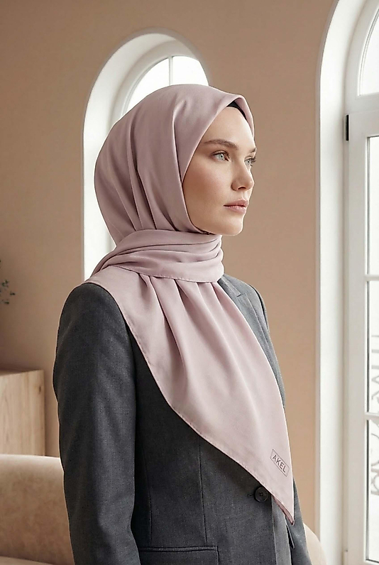 Düz Kristal Kumaş Eşarp - Kaymaz, Şık, Tok Duran | Günlük & Abiye Uyumlu