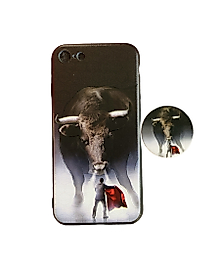 İphone 7-8-Se Baskılı Pop Socketli Telefon Kılıfı