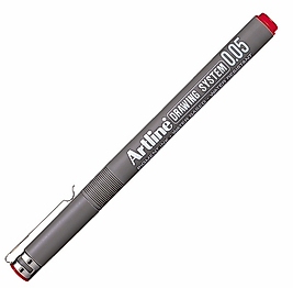 ARTLINE ÇİZİM KALEMİ DRAWING SYSTEM 2305 0.05 KIRMIZI A-EK-2305 RED