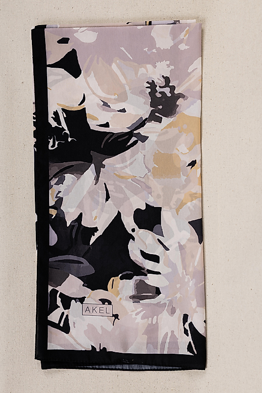 DESENLİ FRANSIZ İPEĞİ EŞARP DESEN-3