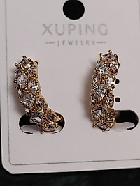 14K Gold Taş Detay Küpe