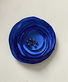 Blue Saten Brooch