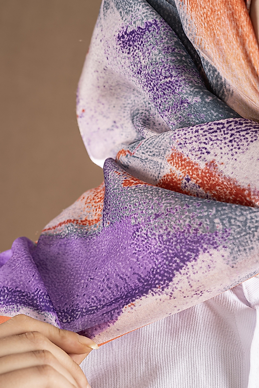 DECODE EŞARP PASTEL DESEN