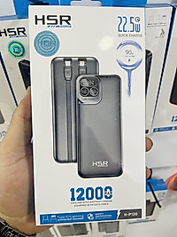 Hsr 12.000 mAh 22.5W 2 in 1 Taşınabilir Hızlı Şarj Powerbank