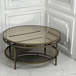 VERSECE (yuvarlak) ORTA SEHPA(eskitme Gold)