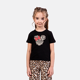 Kız Çocuk Kısa Kollu Siyah Bady