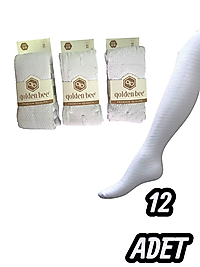 Bebek Golden Bee Kabartma Desenli Kilotlu Çorap 12 Adet