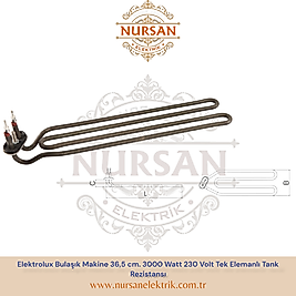 Elektrolux Bulaşık Makine 36,5 cm. 3000 Watt 230 Volt Tek Elemanlı Tank Rezistansı