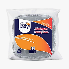 MİSS LADY ALÜMİNYUM SÜTLAÇ KASE  10LU*50AD