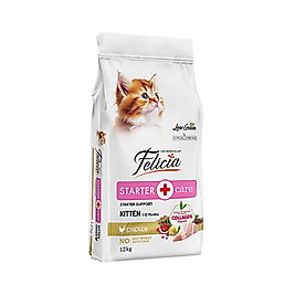 Felicia Starter Care Hipoalerjenik Az Tahıllı ve Tavuk Etli Yavru Kedi Maması (12 kg)