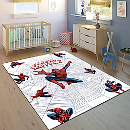 Minibabyrooms Spiderman Desenli 8 mm Kalınlıkta Çocuk Odası Halısı