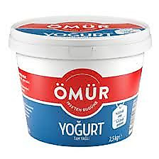 ÖMÜR TAM YAĞLI YOĞURT 2,5 KG