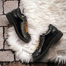 DY-2008 % 100 Hakiki Rugan Deri Kadın Ayakkabı