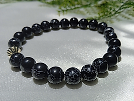 Jade'm Gold Obsidyen Doğaltaş Bileklik